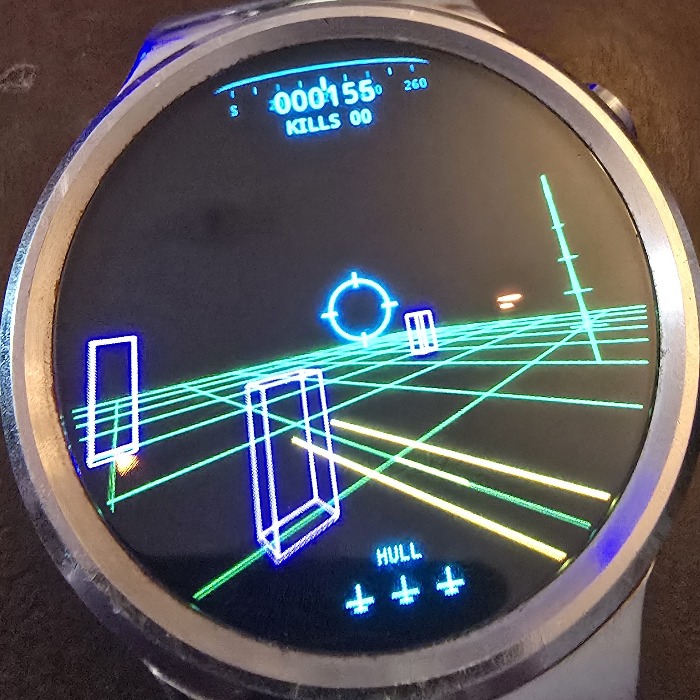 Vector Grid running on smartwatch
